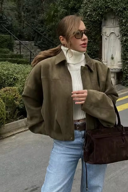 HazelBloom Suède Jas - By Divina